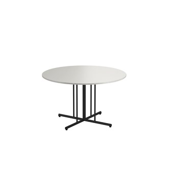 12:38 FSC BX pöytä HT Ø 120 cm, musta pilarijalusta