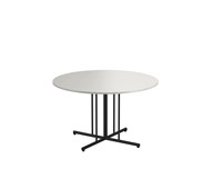 12:38 FSC BX pöytä DL Ø 120 cm, musta pilarijalusta