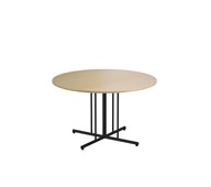 12:38 FSC BX pöytä HT Ø 120 cm, musta pilarijalusta