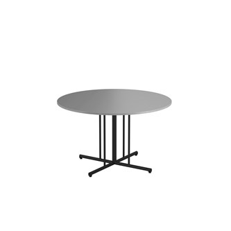 12:38 FSC BX pöytä HT Ø 120 cm, musta pilarijalusta