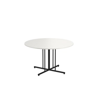 12:38 FSC BX pöytä HT Ø 120 cm, musta pilarijalusta