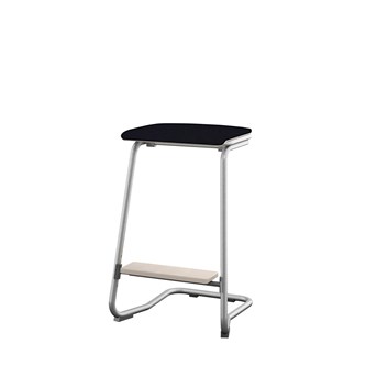 Matte FSC jakkara ik 62 cm, pieni istuin, hopea jalusta