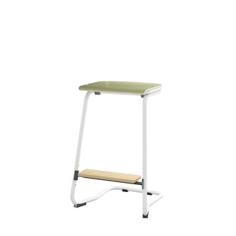 Matte FSC BX jakkara ik 62 cm, iso istuin, valkoinen jalusta