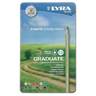 Värikynä Lyra Graduate, 12 väriä