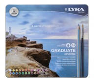 Akvarellivärikynä Lyra Graduate, 24 väriä