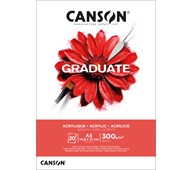 Akryylivärilehtiö Canson Graduate A5, 290 g