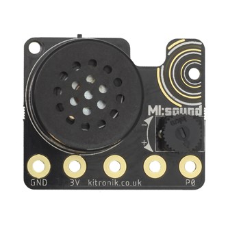 Kitronik MI:sound speaker board for BBC microbit V2