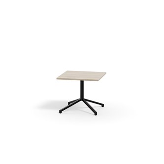 Pilare pöytä, akustik laminat, 70x70 cm, musta jalusta
