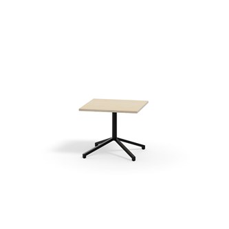 Pilare pöytä, akustik laminat, 70x70 cm, musta jalusta