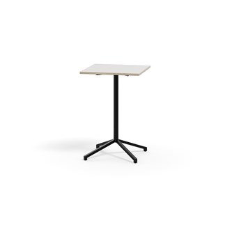Pilare pöytä, akustik laminat, 70x70 cm, musta jalusta