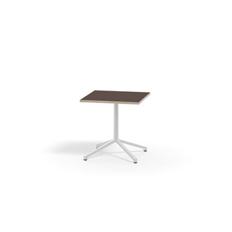 Pilare pöytä, akustik laminat, 70x70 cm, valkoinen jalusta