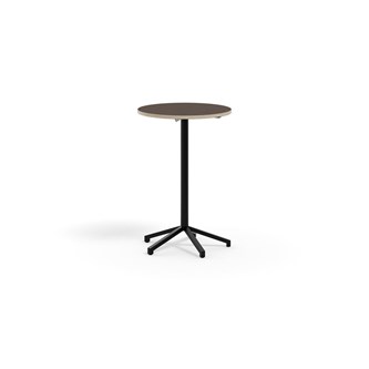 Pilare pöytä, akustik laminat, Ø 70 cm, musta jalusta