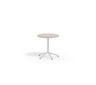 Pilare pöytä, akustik laminat, Ø 70 cm, valkoinen jalusta