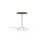 Pilare pöytä, akustik laminat, Ø 70 cm, valkoinen jalusta