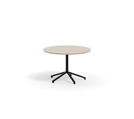 Pilare pöytä, akustik laminat, Ø 110 cm, musta jalusta