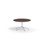 Pilare pöytä, akustik laminat, Ø 110 cm, valkoinen jalusta