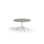 Pilare pöytä, akustik linoleum, Ø 110 cm, valkoinen jalusta