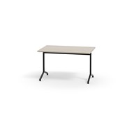 Pilare pöytä, akustik laminat, 120x80 cm, musta jalusta