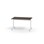 Pilare pöytä, akustik laminat, 120x80 cm, valkoinen jalusta