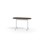 Pilare pöytä, akustik laminat, 120x50 cm, ovaali, valkoinen jalusta