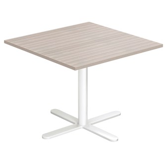 Cross X pilaripöytä 70 x 70 cm, HT, valkoinen jalusta