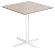 Cross X pilaripöytä 70 x 70 cm, HT, valkoinen jalusta