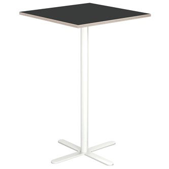 Cross X pilaripöytä 70 x 70 cm, HT, valkoinen jalusta