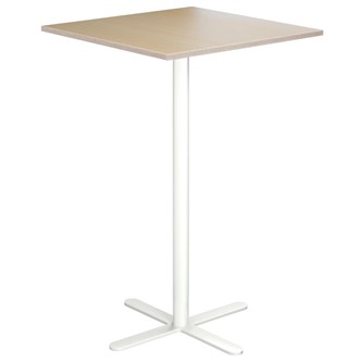 Cross X pilaripöytä 70 x 70 cm, HT, valkoinen jalusta