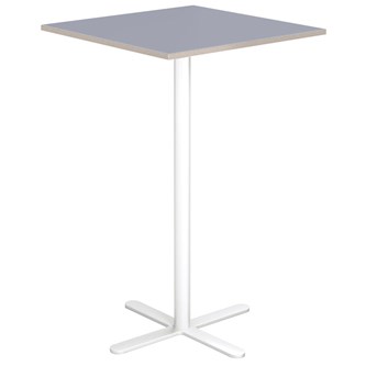 Cross X pilaripöytä 70 x 70 cm, HT, valkoinen jalusta