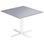 Cross X pilaripöytä 70 x 70 cm, HT, valkoinen jalusta
