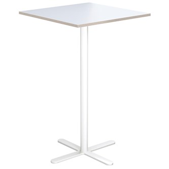 Cross X pilaripöytä 70 x 70 cm, HT, valkoinen jalusta