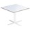 Cross X pilaripöytä 70 x 70 cm, HT, valkoinen jalusta