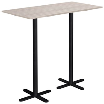 Cross X pilaripöytä 120 x 60 cm, HT, musta jalusta