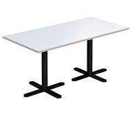 Cross X pilaripöytä 120 x 60 cm, HT, musta jalusta