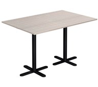 Cross X pilaripöytä 120 x 80 cm, HT, musta jalusta
