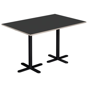 Cross X pilaripöytä 120 x 80 cm, HT, musta jalusta