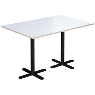 Cross X pilaripöytä 120 x 80 cm, HT, musta jalusta