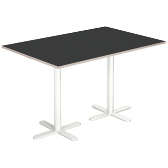 Cross X pilaripöytä 120 x 80 cm, HT, valkoinen jalusta