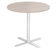 Cross X pilaripöytä ø 60cm HT, valkoinen jalusta