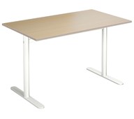 Cross T pilaripöytä 90 x 60 cm HT, valkoinen jalusta