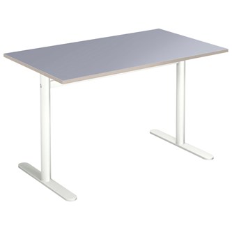 Cross T pilaripöytä 120 x 70 cm, HT, valkoinen jalusta