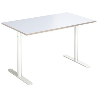 Cross T pilaripöytä 120 x 70 cm, HT, valkoinen jalusta