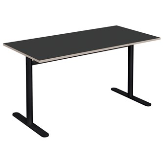 Cross T pilaripöytä 140 x 70 cm, HT, musta jalusta