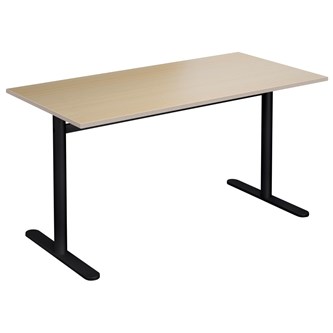 Cross T pilaripöytä 140 x 70 cm, HT, musta jalusta