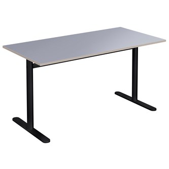 Cross T pilaripöytä 140 x 70 cm, HT, musta jalusta