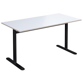 Cross T pilaripöytä 140 x 70 cm, HT, musta jalusta