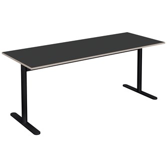 Cross T pilaripöytä 180 x 70 cm, HT, musta jalusta