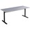 Cross T pilaripöytä 180 x 70 cm, HT, musta jalusta