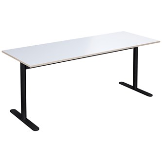 Cross T pilaripöytä 180 x 70 cm, HT, musta jalusta