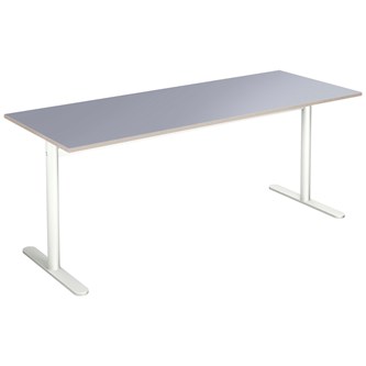 Cross T pilaripöytä 180 x 70 cm, HT, valkoinen jalusta